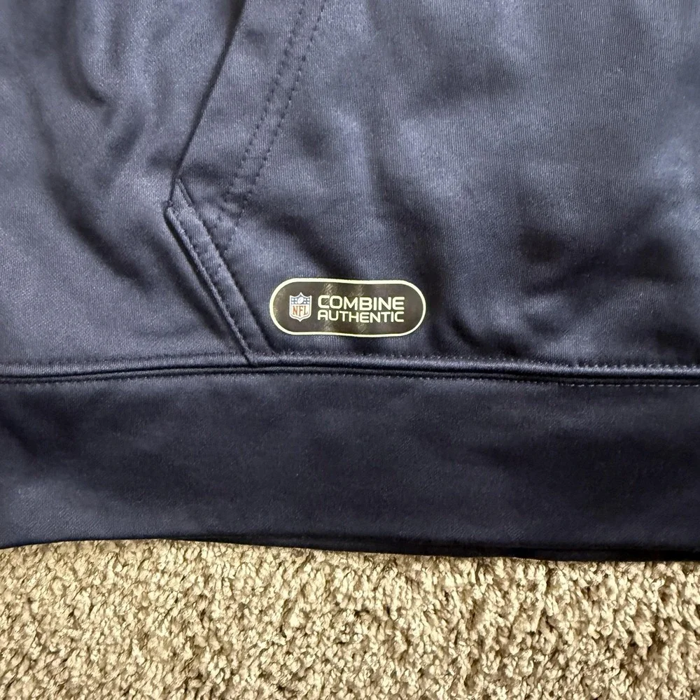 Houston Texans Hoodie Mens Medium Blue NFL Combine‎ Training New Era Pullover